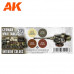German WWII Tank Interior Colors 3G Paint Set - AK Interactive - AK11688