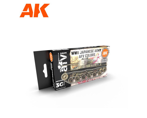 WWII Japanese Army AFV Colors SET 3G - AK Interactive - AK11774