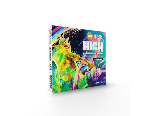 High Pigmentation Set - 14 Colours AK Interactive - AK11780