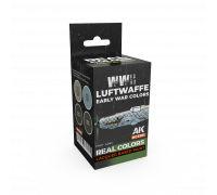 WWII Luftwaffe Early War Colors SET - Real Color RCS101 - AK Interactive
