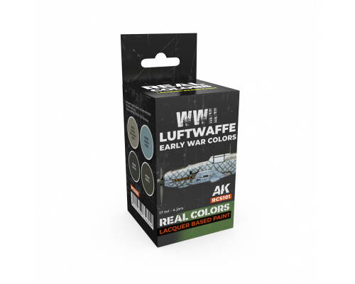 WWII Luftwaffe Early War Colors SET - Real Color RCS101 - AK Interactive
