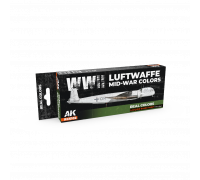 WWII Luftwaffe Mid-War Colors SET - Real Color RCS102 - AK Interactive