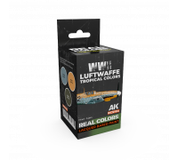 WWII Luftwaffe Tropical Colors SET - Real Color RCS104 - AK Interactive