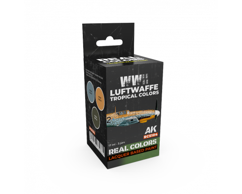 WWII Luftwaffe Tropical Colors SET - Real Color RCS104 - AK Interactive