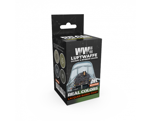 WWII Luftwaffe Cockpit & Interior Colors SET - Real Color RCS106 - AK Interactive