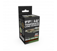 WWII RAF Temperate Land Scheme SET - Real Color RCS108 - AK Interactive