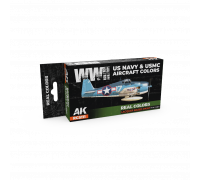 WWII US Navy & USMC Aircraft Colors SET - Real Color RCS111 - AK Interactive