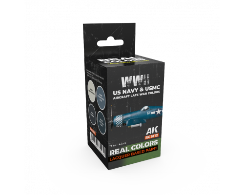 WWII US Navy & USMC Aircraft Late War Colors SET - Real Color RCS112 - AK Interactive