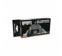 WWII US Aircraft Interior Colors SET - Real Color RCS114 - AK Interactive
