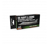 US Navy&USMC Modern Aircraft&Helicopter Colors SET - Real Color RCS116 - AK Interactive