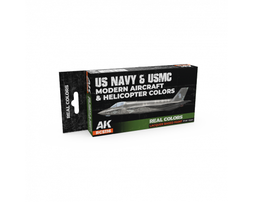 US Navy&USMC Modern Aircraft&Helicopter Colors SET - Real Color RCS116 - AK Interactive