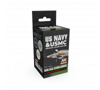 US Navy & USMC Aircraft Colors 1945-1980 SET - Real Color RCS117 - AK Interactive