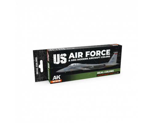 US Air Force & ANG Modern Aircraft Colors SET - Real Color RCS119 - AK Interactive