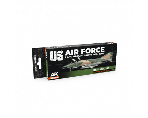 US Air Force & ANG Aircraft Colors 1960s-1980s SET - Real Color RCS120 - AK Interactive