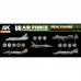 US Air Force & ANG Aircraft Colors 1960s-1980s SET - Real Color RCS120 - AK Interactive