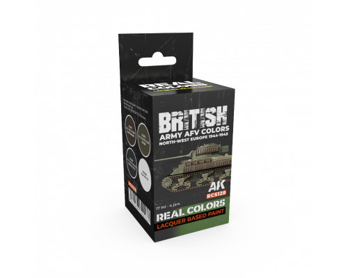 British Army AFV Colors. North-West Europe 1944-1945 SET - Real Color RCS128 - AK Interactive