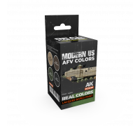 Modern US AFV Colors SET - Real Color RCS130 - AK Interactive