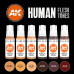 Human Flesh Tones 3rd Gen Acrylic Set AK Interactive - AK11603