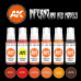Inferno And Red Creatures 3rd Gen Acrylic Set AK Interactive - AK11604