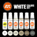 White Colours 3rd Gen Acrylic Set AK Interactive - AK11609