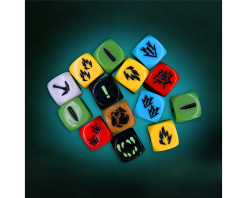 Deep Rock Galactic: 14x Extra Dice (engraved)