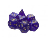 Chessex Borealis Mini-Polyhedral Royal Purple/gold Luminary 7-Die Set