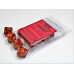 Chessex Ten D10 Sets - Scarab Scarlet w/gold