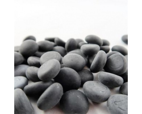 Chessex Gaming Glass Stones in Tube - Frosted Opal Black (40)