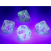 Chessex Borealis Pink/silver Luminary Set of Ten d10s