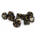 Chessex Opaque Polyhedral Ten d10 Set - Black/gold