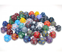 Chessex Speckled Bags of 50 Asst. Dice - Loose Speckled Polyhedral d12 Dice