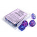 Chessex Tens d10 Sets - Nebula TM Nocturnal/blue Luminary Set of Ten d10's