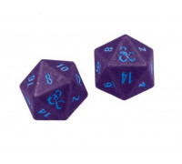 UP - Phandelver Campaign 2D20 Heavy Metal Dice "Royal Purple and Sky Blue" for Dungeons & Dragons