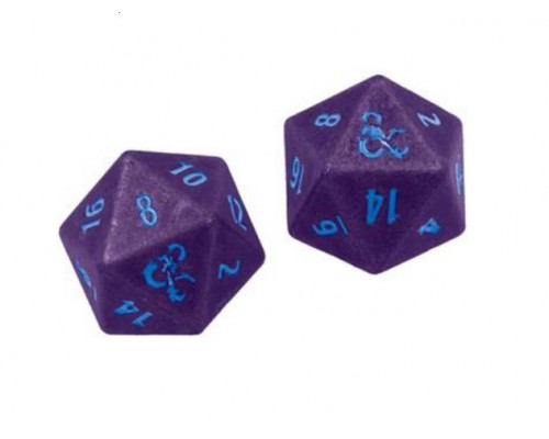 UP - Phandelver Campaign 2D20 Heavy Metal Dice "Royal Purple and Sky Blue" for Dungeons & Dragons