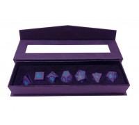 UP - Phandelver Campaign 7RPG Heavy Metal Dice "Royal Purple and Sky Blue" for Dungeons & Dragons