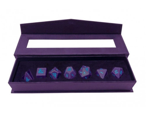 UP - Phandelver Campaign 7RPG Heavy Metal Dice "Royal Purple and Sky Blue" for Dungeons & Dragons