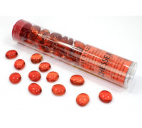 Chessex Gaming Glass Stones in Tube - Orange (40)