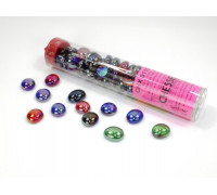 Chessex Gaming Glass Stones in Tube - Assorted Iridized (40)