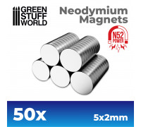 Neodymium Magnets 5x2mm - 50 units (N52)