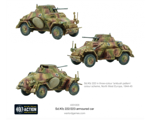 Bolt Action - Sd.Kfz 222/223 Armoured Car - EN