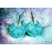 Chessex Stud Earrings Translucent Teal Mini-Poly d20 Pair