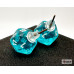 Chessex Stud Earrings Translucent Teal Mini-Poly d20 Pair