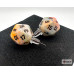 Chessex Stud Earrings Festive Circus Mini-Poly d20 Pair