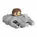 Funko Bitty POP! Ride: Star Wars - Han Solo w/Millenium Falcon