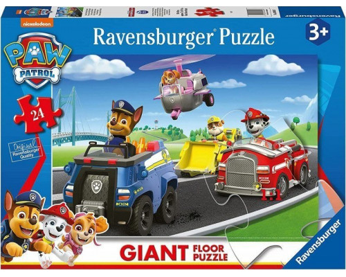 Ravensburger Puzzle 24el podłogowe PAW PATROL Psi Patrol Giant 030897 Ravensburger