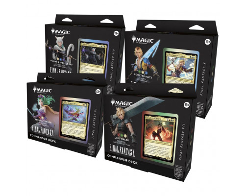 MTG - Final Fantasy Commander Deck Display (4 Decks) - EN