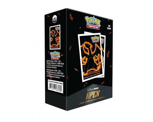 UP - Neon Kanto 105ct APEX Deck Protector Sleeves Charizard for Pokémon