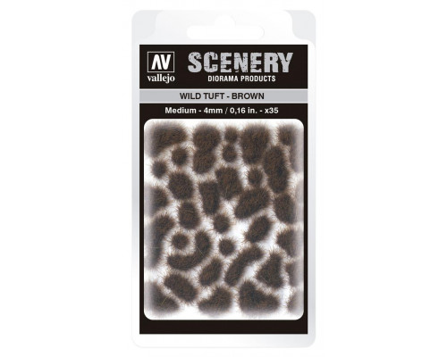 Vallejo - Scenery - Wild Tuft  Brown (5 mm)