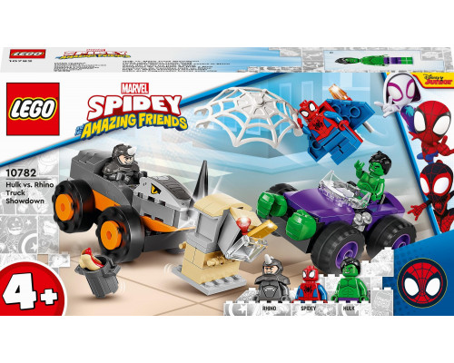 LEGO Marvel Spider-Man Hulk kontra Rhino — starcie pojazdów 4szt. (10782)