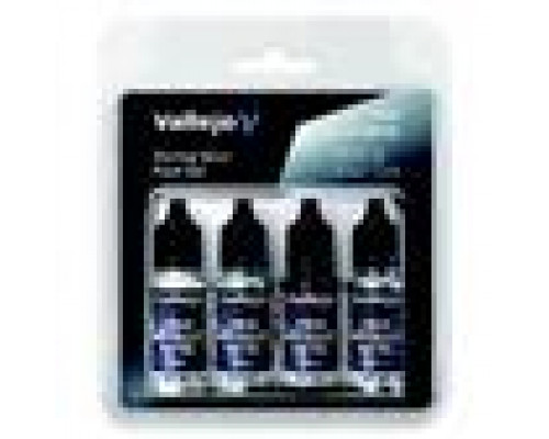Vallejo - TMM / Set 4 colors - Sterling Silver Paint Set